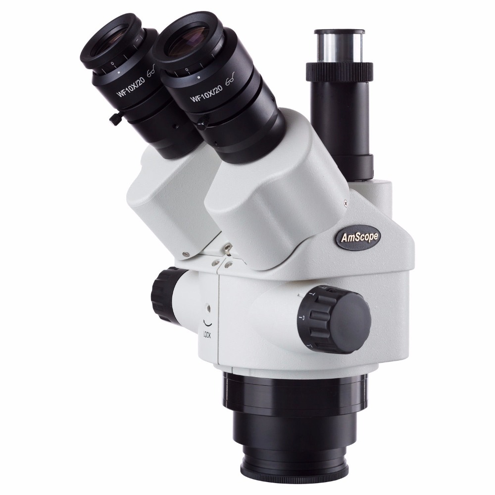 Amscope Microscope Stereo 7X-45X - AmScope 7X-45X Simul-Tiêu Cự Trinocular Zoom