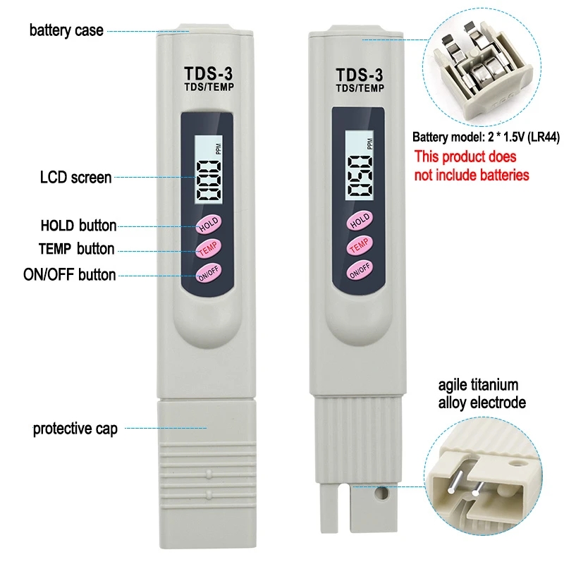 1/3 Pcs Portable LCD Digital T - đánh giá và giá Water Testing Kit