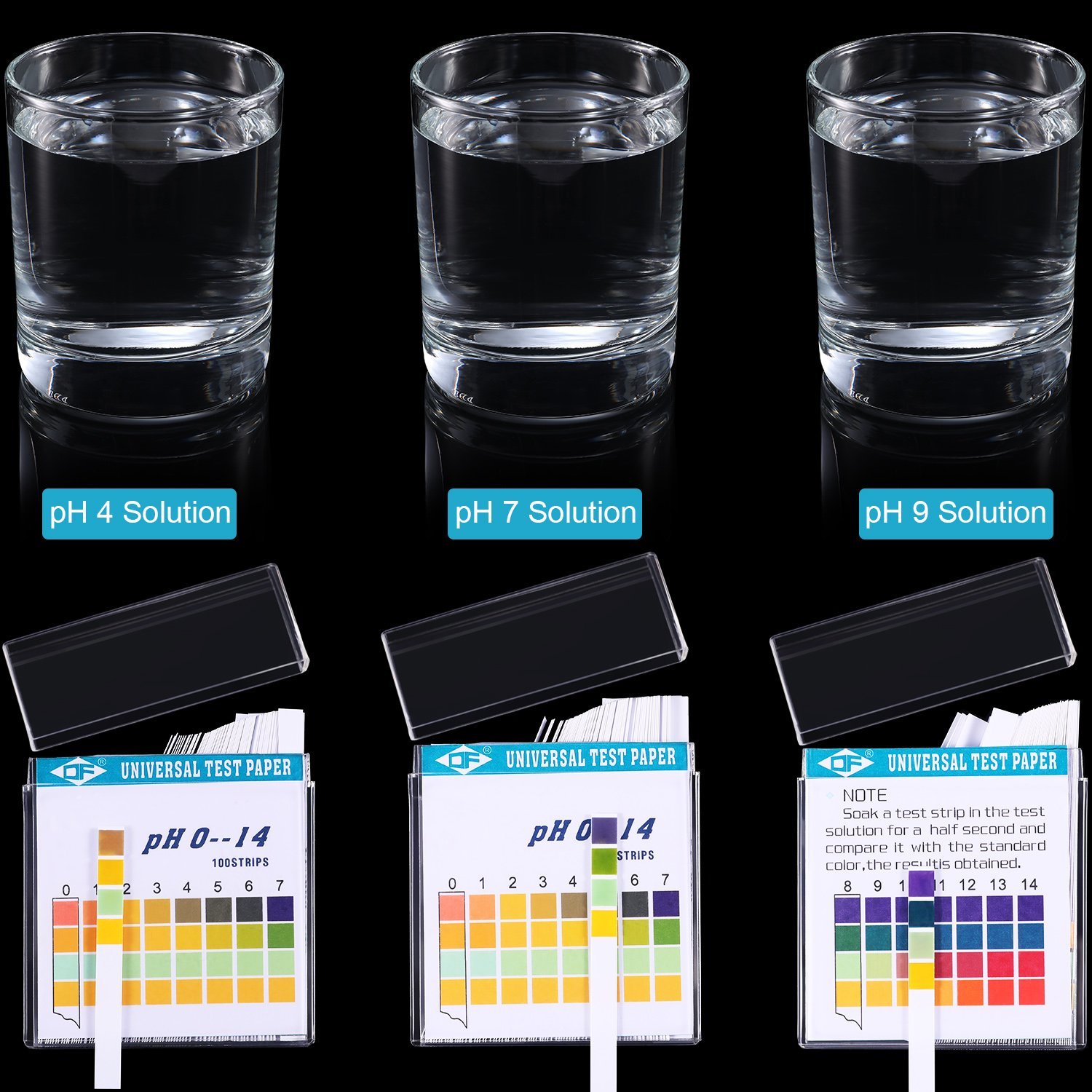 100 Strips 0-14 PH Alkaline Ac - đánh giá và giá Water Testing Kit