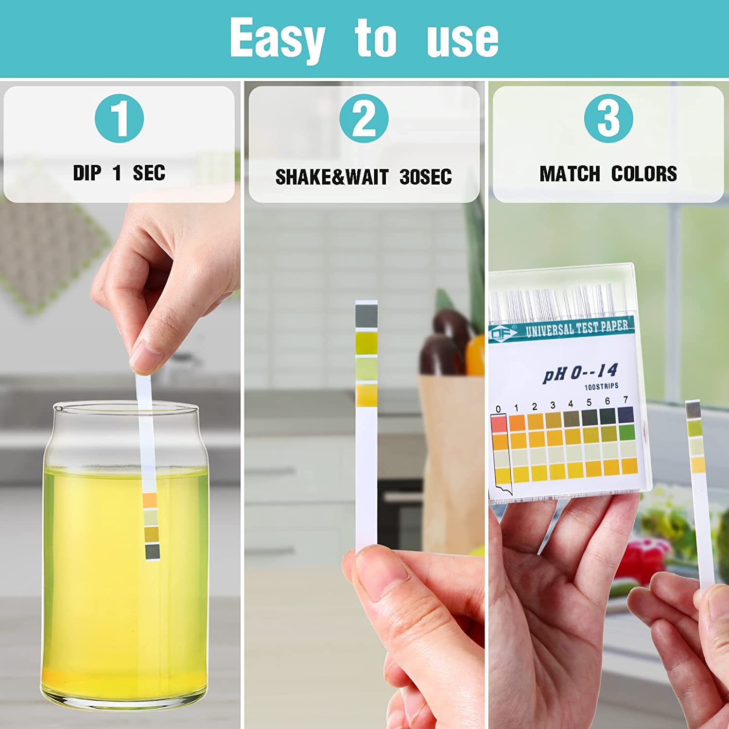 100 Strips 0-14 PH Alkaline Ac - đánh giá và giá Water Testing Kit