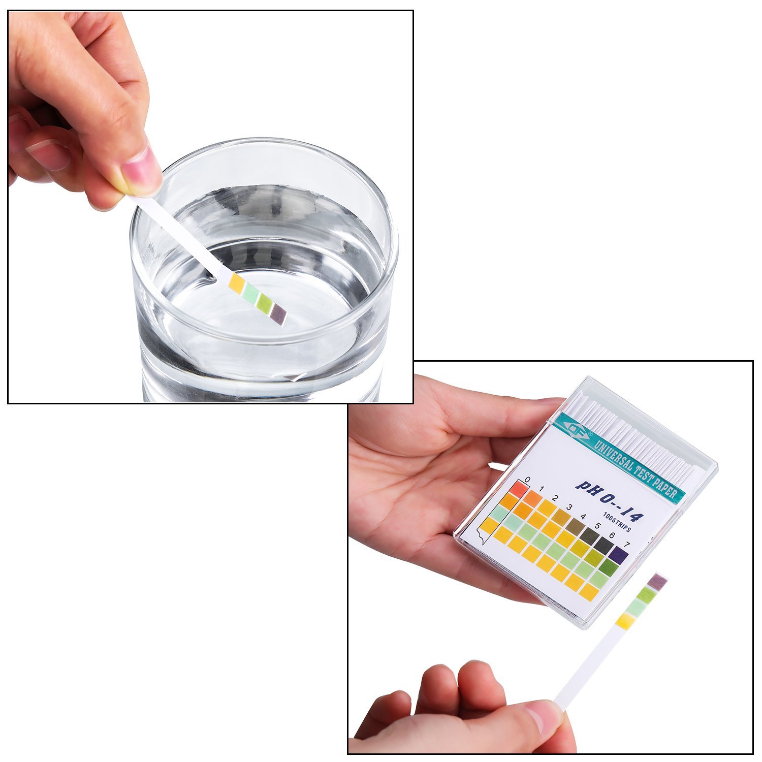 100 Strips 0-14 PH Alkaline Ac - đánh giá và giá Water Testing Kit