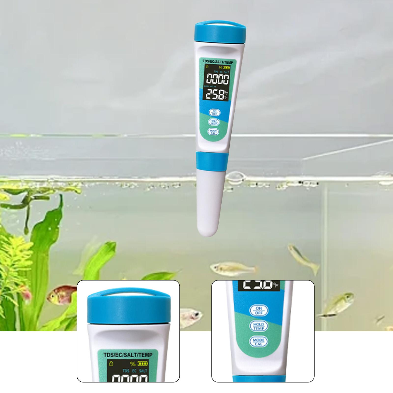 4 in 1 EC TDS SALT Temperature - đánh giá và giá Water Testing Kit