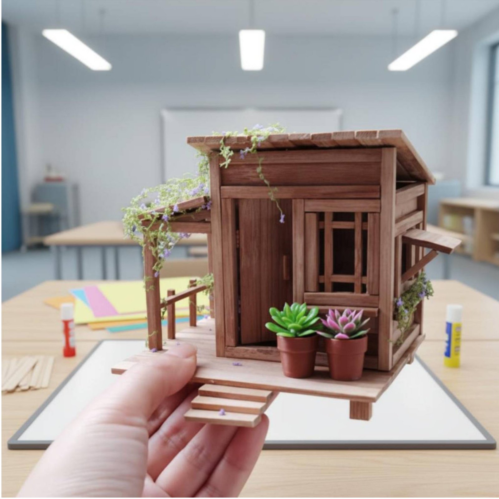 DIY Bamboo House Kit Relaxing  - đánh giá và giá Science Hobby Kit