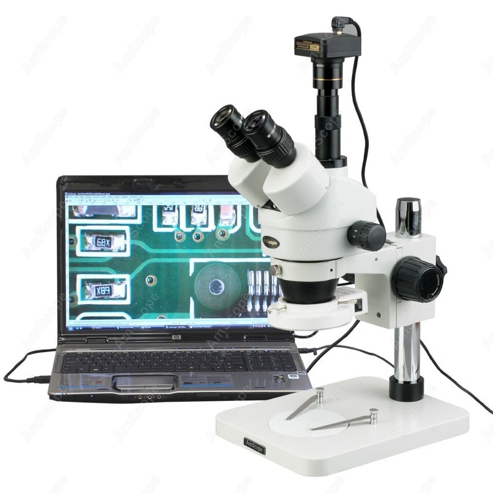 AmScope Trinocular Zoom Stereo - đánh giá và giá Amscope Microscope Stereo 7X-45X