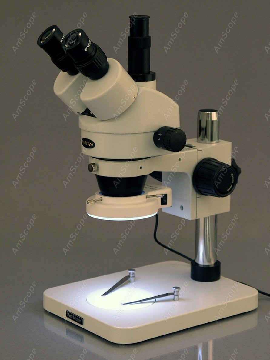 AmScope Trinocular Zoom Stereo - đánh giá và giá Amscope Microscope Stereo 7X-45X