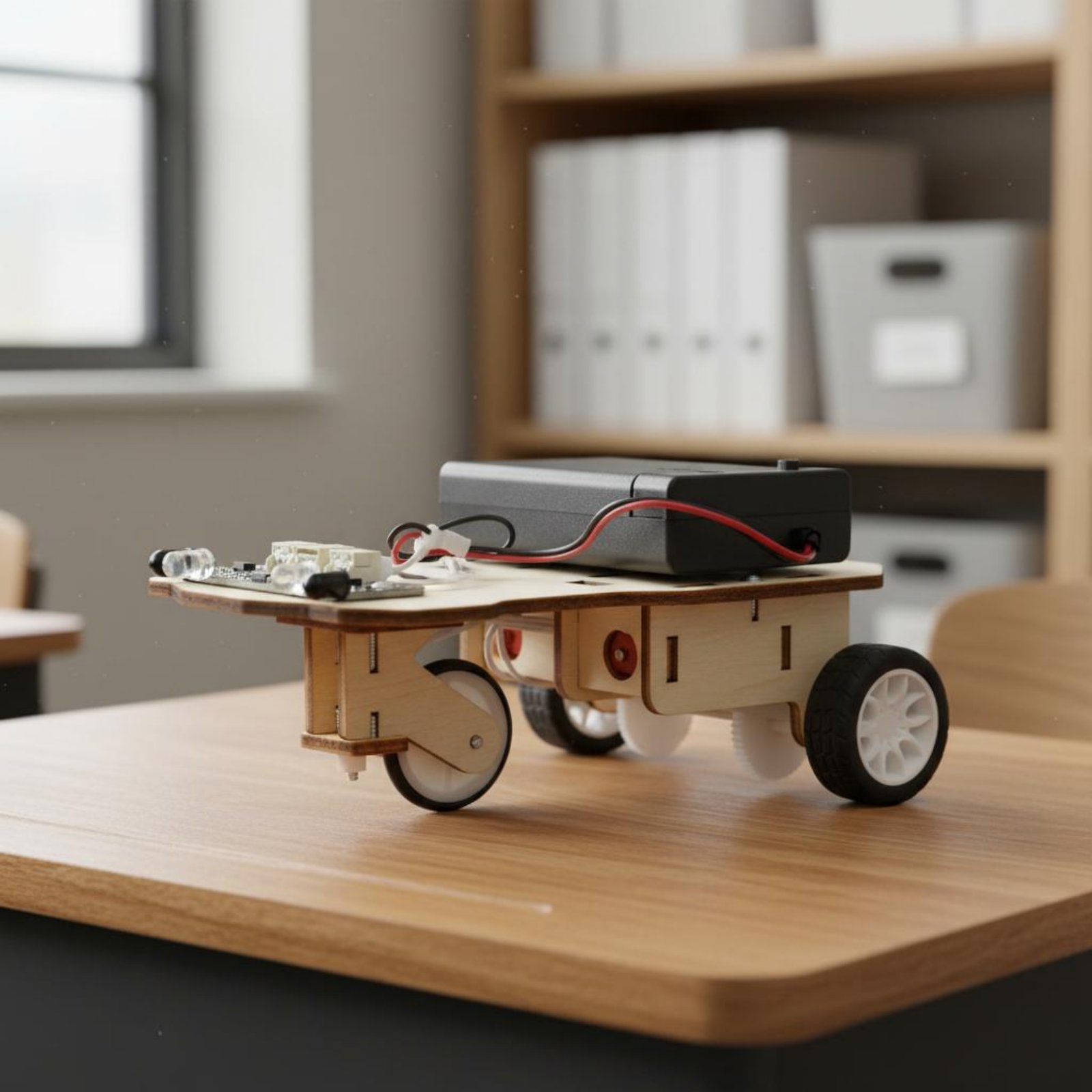 Wooden Intelligent Vehicle Kit - đánh giá và giá Science Kit