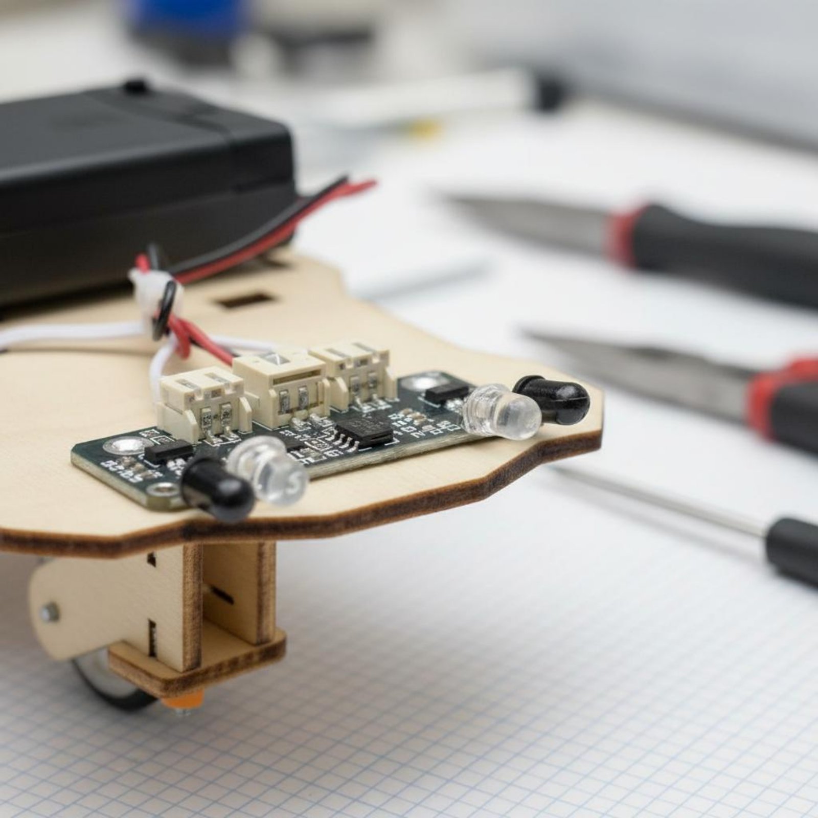 Wooden Intelligent Vehicle Kit - đánh giá và giá Science Kit